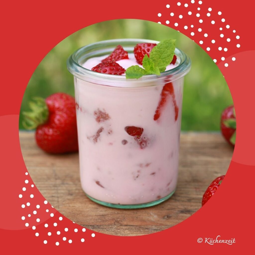 Erdbeeren mit Joghurt