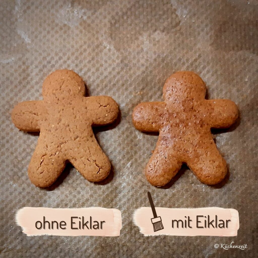 Lebkuchen ohne und mit Eiklar