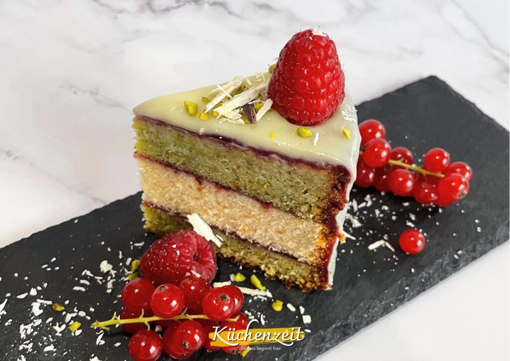 Torte mit weisser Schokolade